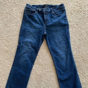 Ann Taylor cropped ankle jeans.